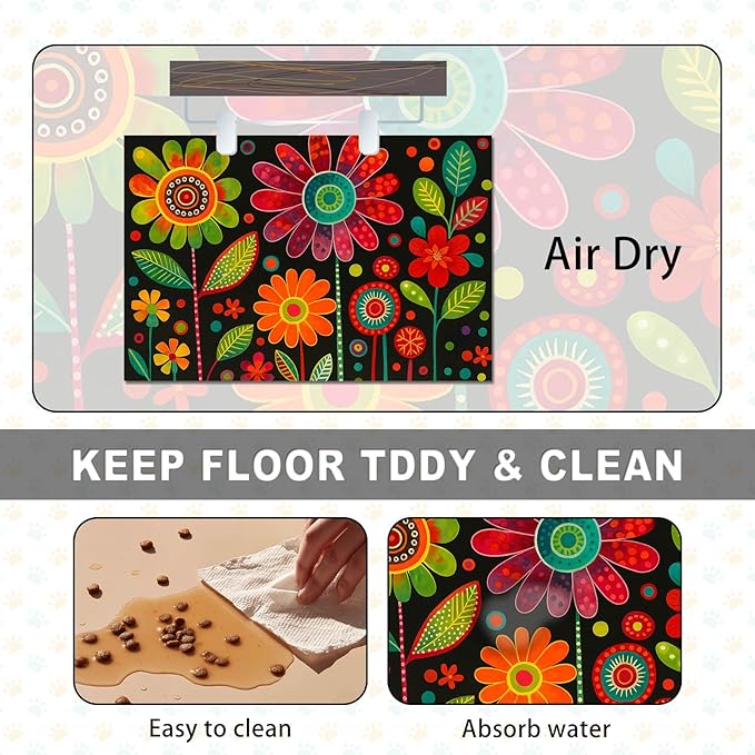 HOMETITUTE Pet Food Mat Spill-Proof Pets Feeding Mats - Image 6