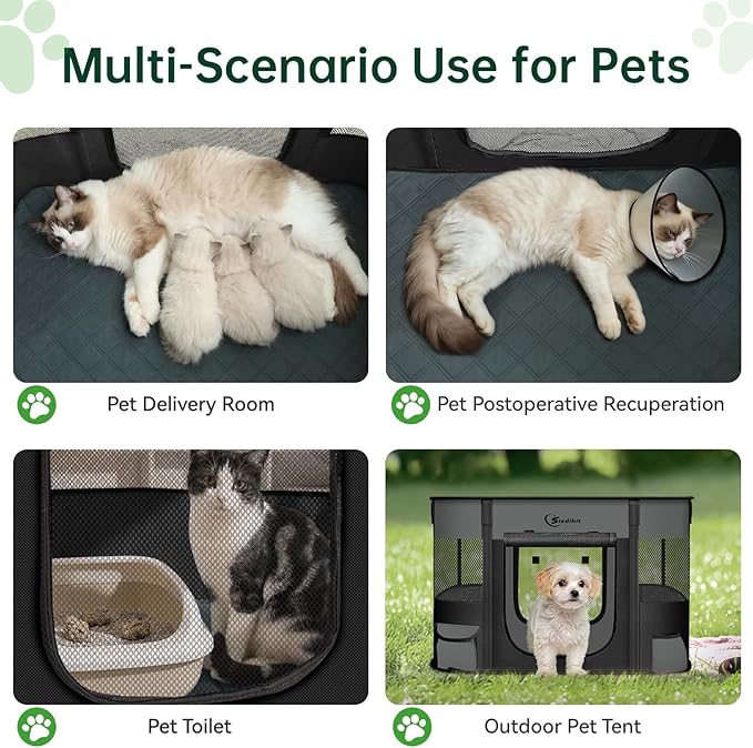 Dog Playpen, Cat Pet Puppy Pen, Portable Playpens - Image 6