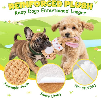 XIUGOAL Dog Toys to Keep Them Busy, 3 Pack No Stuffing Interactive Dog Toys - Image 3