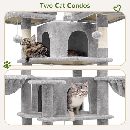 Globlazer Big Cat Tower for Indoor Cats, 80inch Cat Tower for Multiple Adult - Image 4