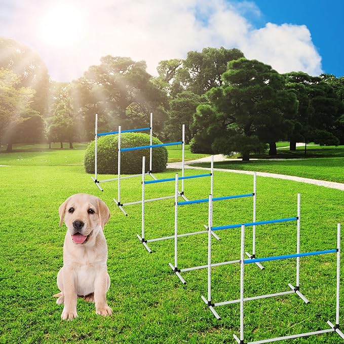 Halloscume 6 Pcs Dog Agility Training Equipments Dog Agility Jumps Hurdles - Image 7