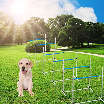 Halloscume 6 Pcs Dog Agility Training Equipments Dog Agility Jumps Hurdles - Image 7