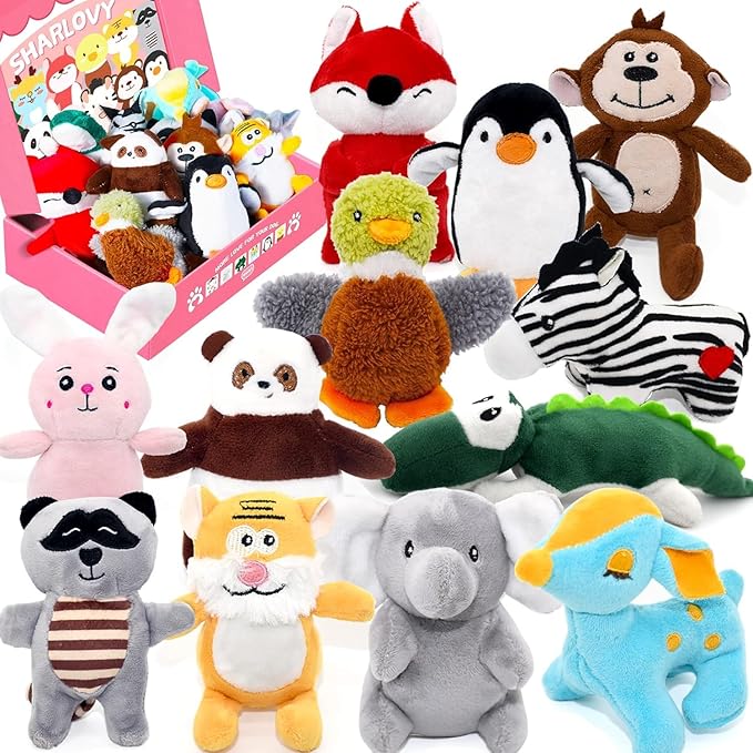 SHARLOVY Dog Squeaky Toys for Small Dogs, Stuffed Animal Puppy Toy, Cute Puppy by SHARLOVY