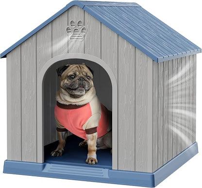 Bifanuo Dog House Outdoor Indoor, Plastic Small Dog House-Weatherproof Design - Image 2