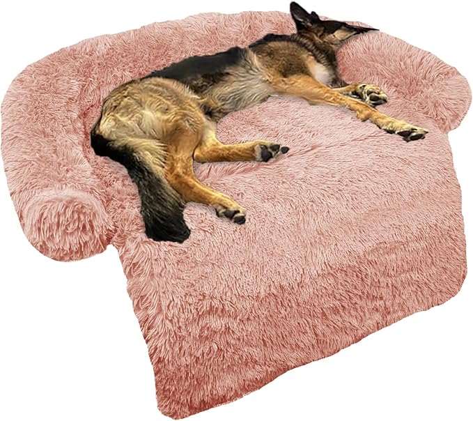 GGIB Calming Dog Bed Fluffy Plush Dog Mat by GGIB