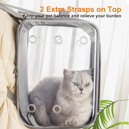 Cat Backpack Carrier Large Pet Backpack Carrier, 17lbs Load-Bearing Ventilated - Image 5