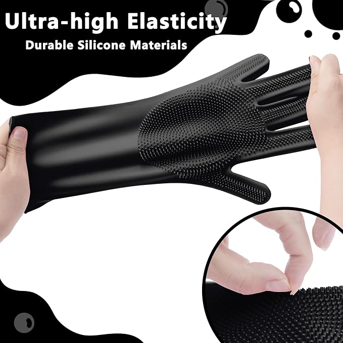 Pet Grooming Gloves—Dog Washing Gloves - Image 5