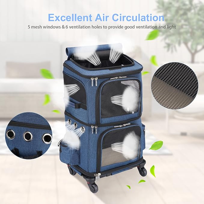 HOVONO Double-Compartment Pet Carrier Backpack - Image 3