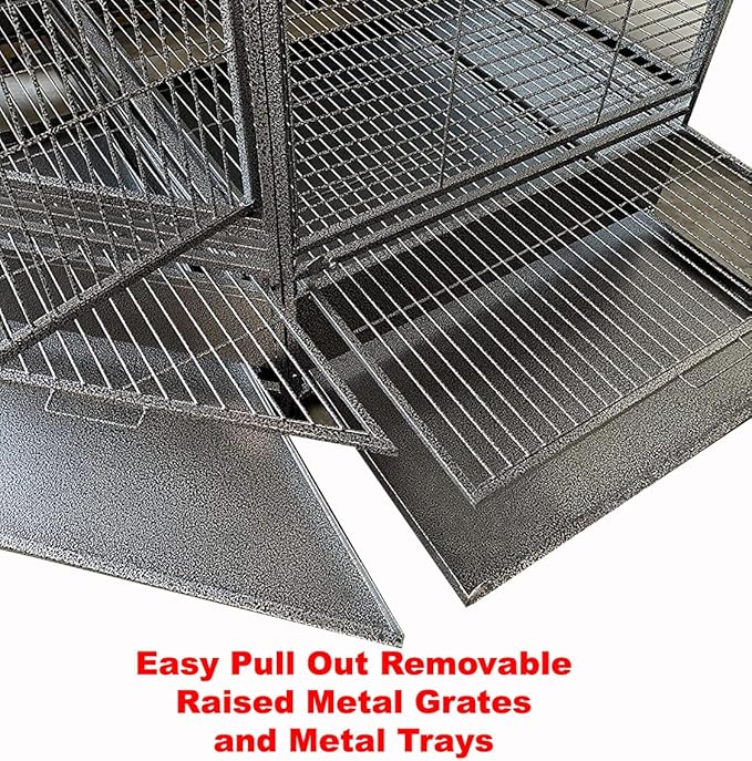 64" Extra Large Corner Flight Bird Parrot Cage - Image 4