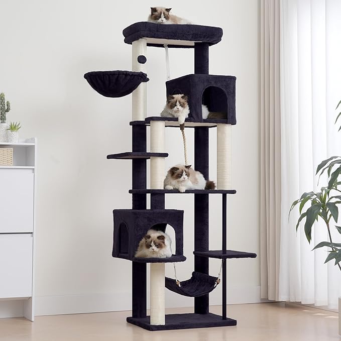 Gitelsnour Cat Tree for Indoor Cats Large Adult, 70.5'' Cat Tower - Image 9