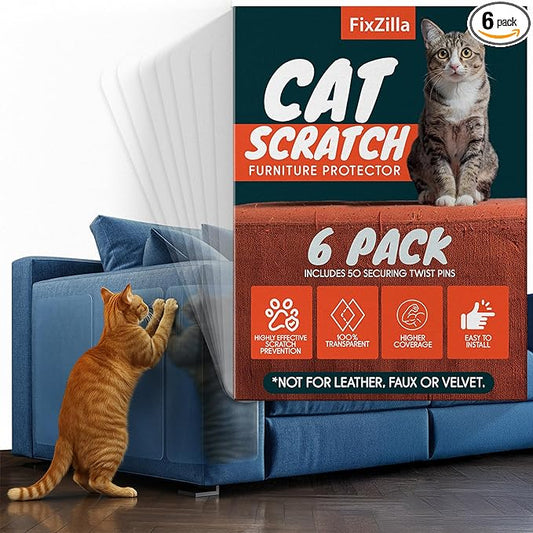FixZilla Anti Cat Scratch Furniture Protector, Easy-to-Apply Scratching by FixZilla
