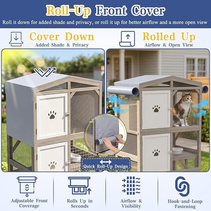 PetsCosset 66"H Large Catio Outdoor Cat Enclosure - Image 5