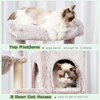 Gitelsnour Cat Tree, Cat Tower for Indoor Cats, 43.3 inch Cat Tree Tower - Image 5