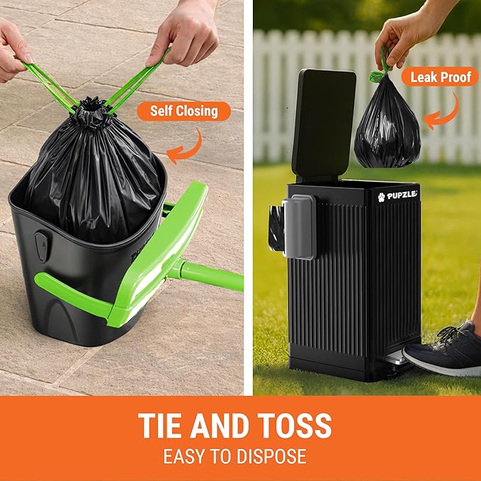 Pupzle Dog Pooper Scooper with Bag Attachment, Dog Poop Scoop - Image 3