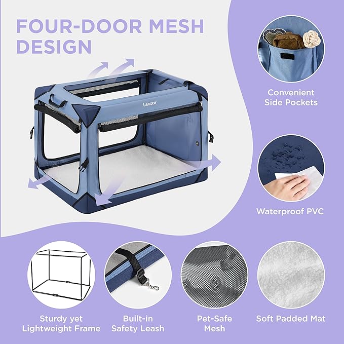 Lesure Collapsible Dog Crate - Image 3