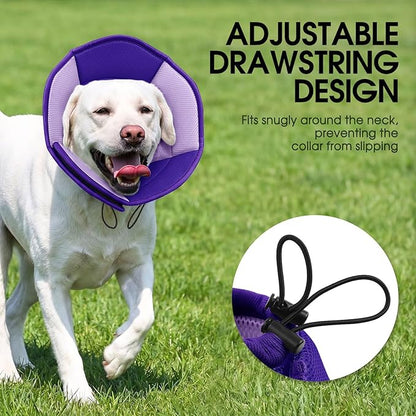 Dog Cone - Soft Cone for Dogs to Stop Licking, Pet E-Collar Alternative After - Image 4