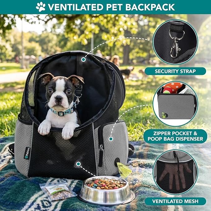 PetAmi Dog Carrier Backpack, Hands Free Front Pet Carrier - Image 4