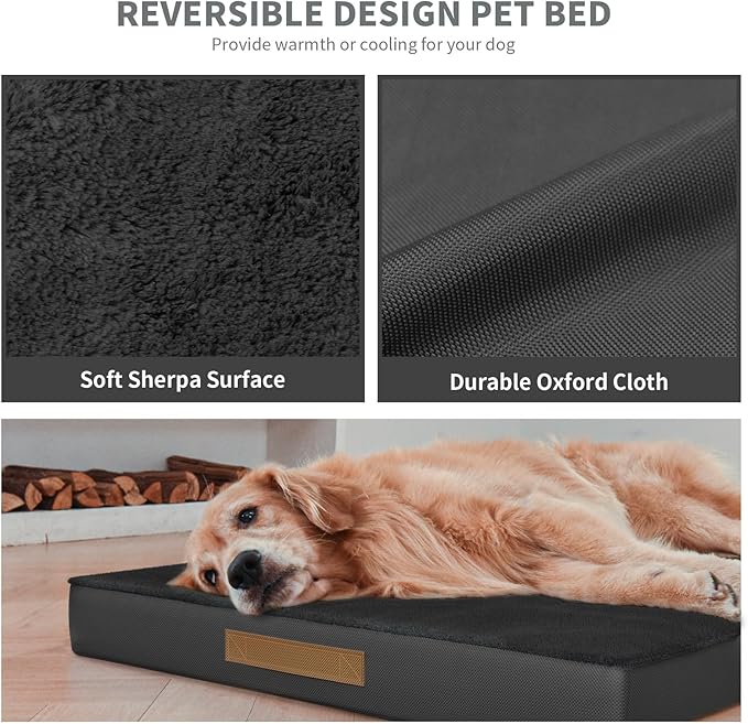 Orthopedic Dog Crate Bed for Extra Large Dogs, XXL Waterproof Comfort Pet Bed - Image 5