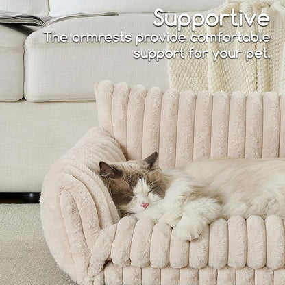 Hollypet Cat Bed Fluffy Plush Multifunctional Double-Layer Machine Washable - Image 4