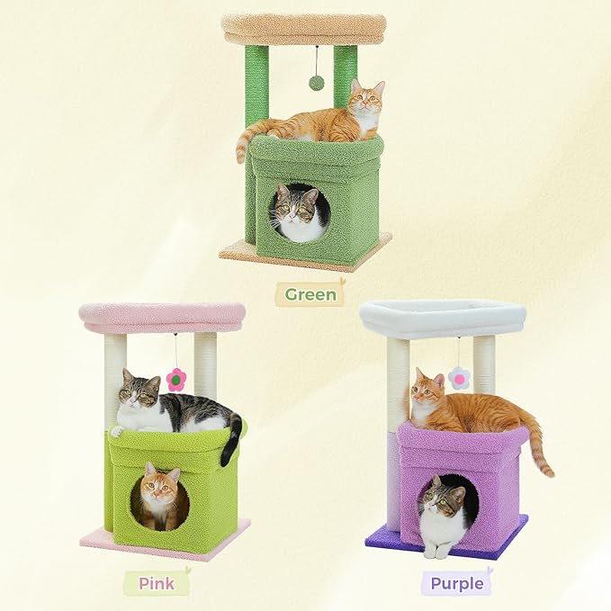 PEQULTI Cat Tree Cactus Cat Tower - Image 3