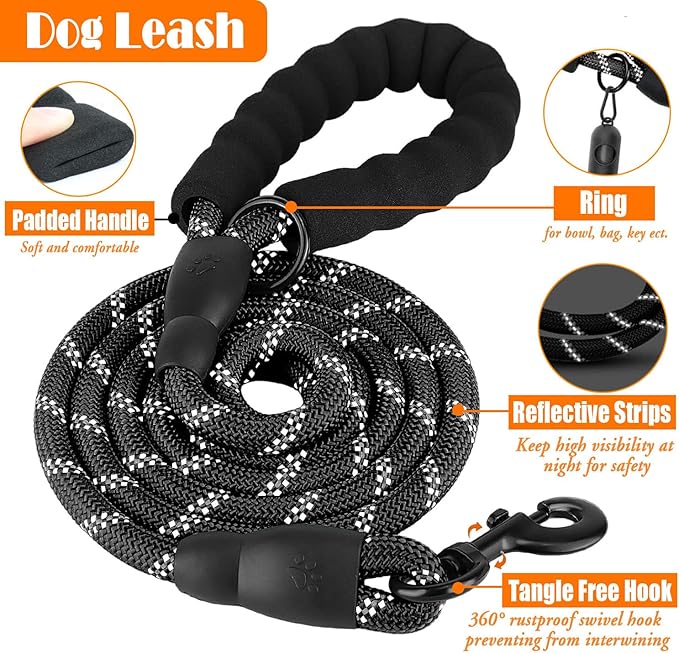 LOBEVE No Pull Dog Harness, Collar & Leash Set | Includes Dog Seat Belt - Image 5
