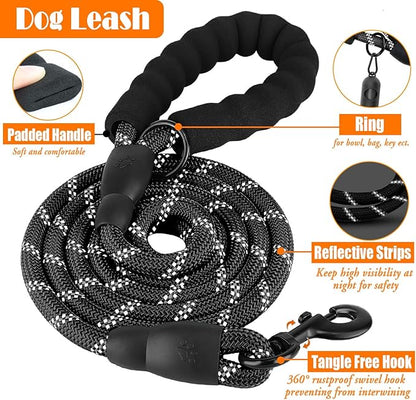 LOBEVE No Pull Dog Harness, Collar & Leash Set | Includes Dog Seat Belt - Image 5