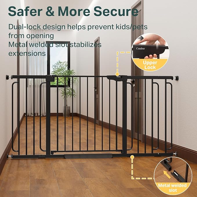 Cumbor 36.6-64" Extra Wide Baby Gate - Image 4