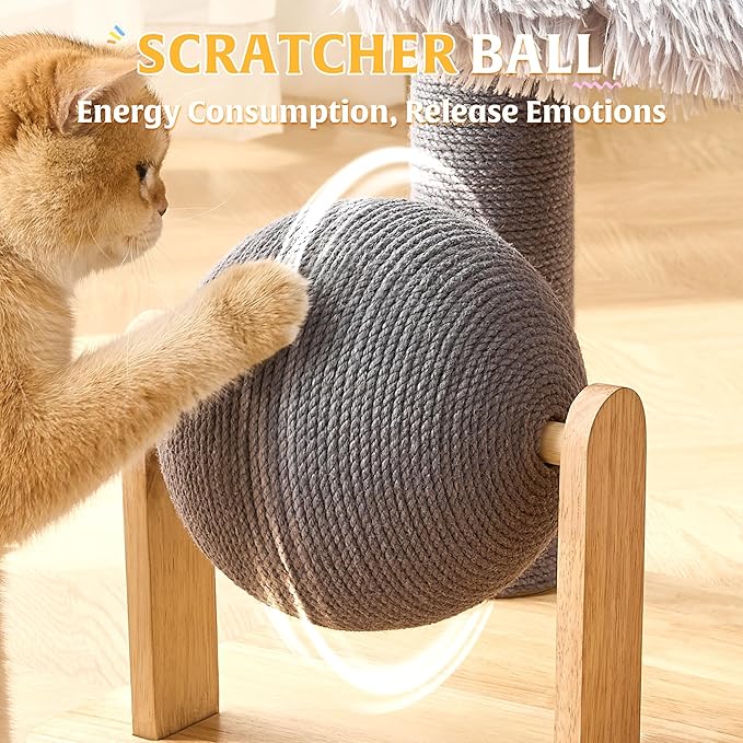 HITTITE Solid Wood Cat Tree Tower - Image 8