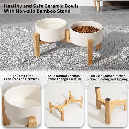 Elevated Ceramic Dog Bowl Set - Image 3