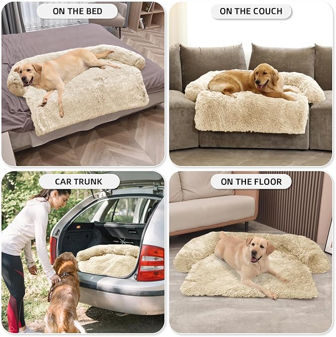 GGIB Calming Dog Bed Fluffy Plush Dog Mat - Image 6