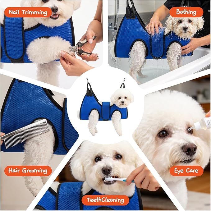 Dog Grooming Hammock Harness, Hanging Sling Restraint - Image 7