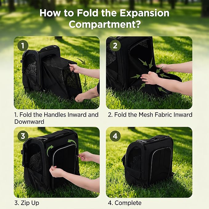 Expandable Cat Backpack Carrier Airline Approved Pet Travel Backpack - Image 5
