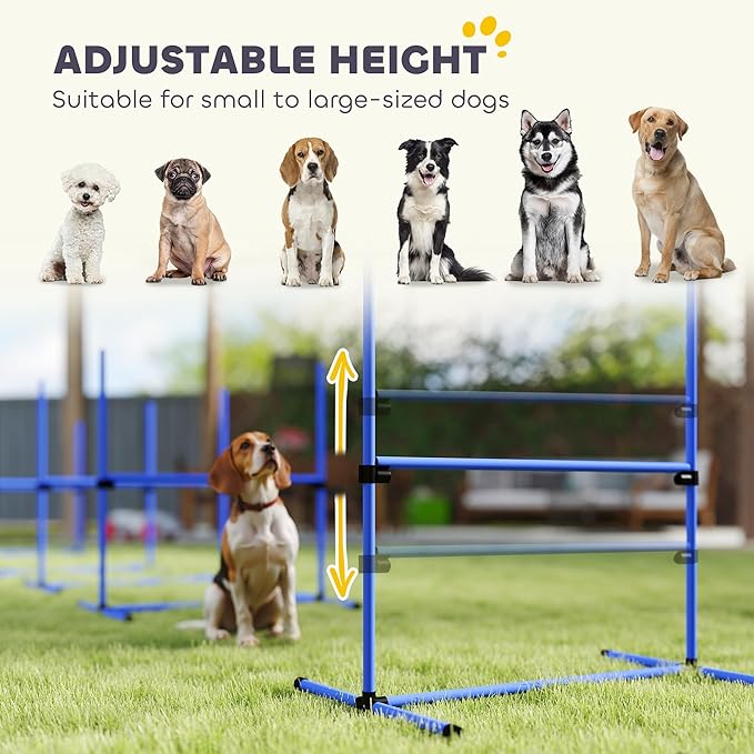 Pawhut Large Size Dog Agility Training Equipment 6KG Gross Wight, Obstacle - Image 4