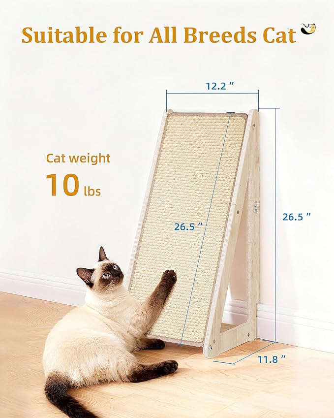 Aechonow 26.4'' Sisal Cat Scratcher Ramp - Image 5