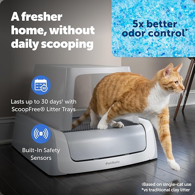 PetSafe ScoopFree Crystal Pro Legacy Self-Cleaning Automatic Cat Litter Box - Image 2