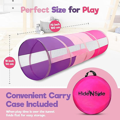 Hide N Side 6ft Crawl Through Play Tunnel Toy, Pop up Tunnel - Image 7