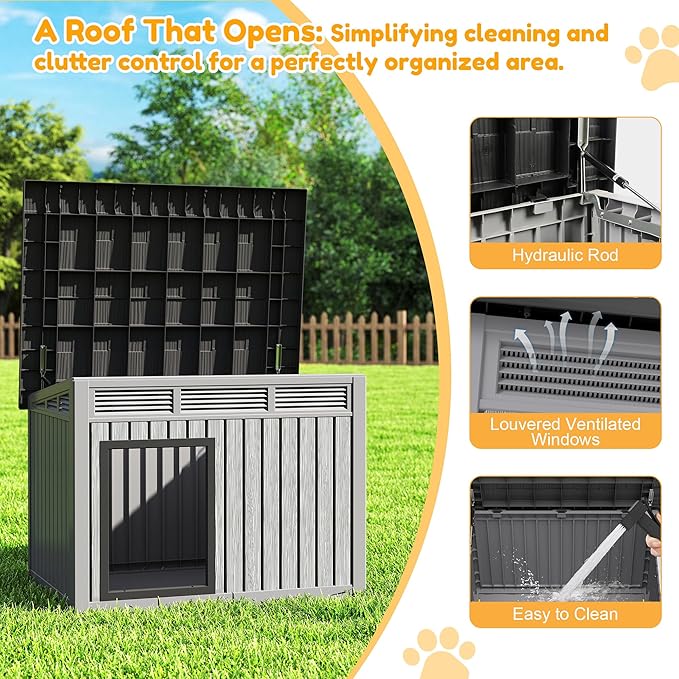 Fancyango Large Dog House for Indoor & Outdoor - Image 4
