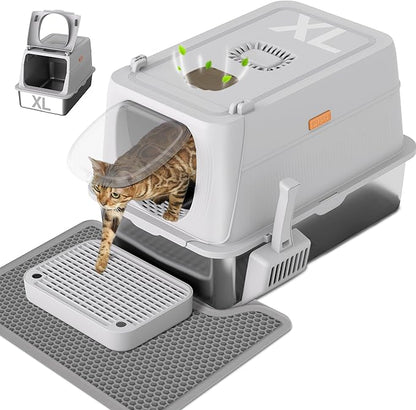 Anywish Stainless Steel Cat Litter Box by Anywish