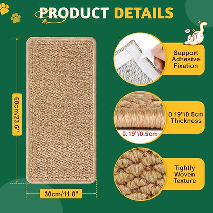 ENONCI Corner Cat Scratcher | Cat Scratchers Wall Mounted - Image 7