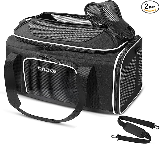 Petskd Top-Expandable Pet Carrier 17x12x8.5 Inches JetBlue Allegiant Spirit by Petskd