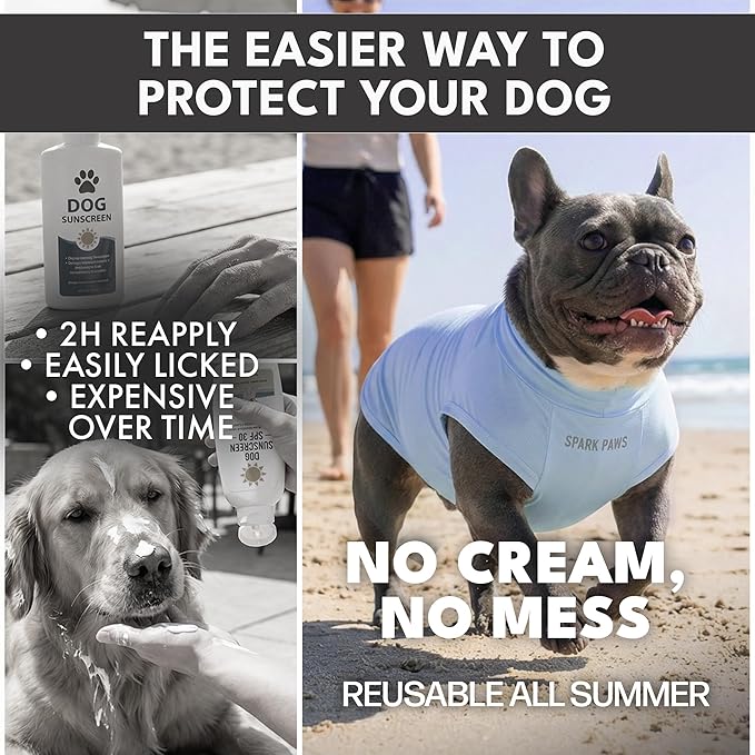 Spark Paws Sunblock Dog T-Shirt, SPF30 Protection, Lightweight Breathable Quick - Image 5