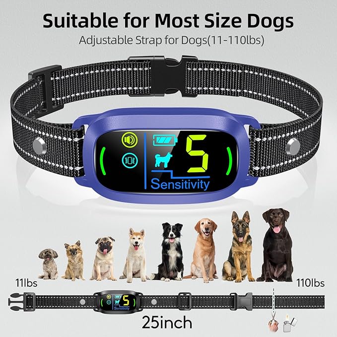 FAFAFROG Dog Bark Collar, Rechargeable Smart Collar, Anti Barking Training - Image 7