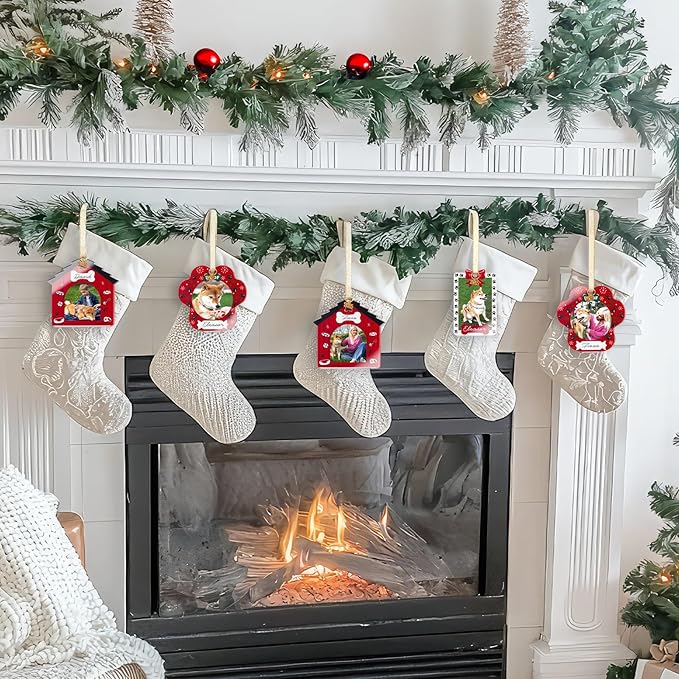 UNIQOOO Pet Christmas Acrylic Picture Frame Ornaments - Image 8