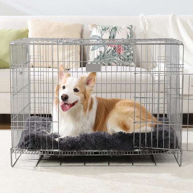 Vonabem Large Dog Bed XL, Washable Dogs Crate Pad 42 Inch, Plush Soft Pet Mats - Image 3
