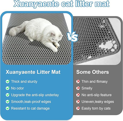 Double Layer Honeycomb Ultra Soft Cat Litter Mat - Image 4