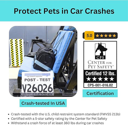 Crash-Tested Dog Carrier Airline Approved | 3-in-1 Lab-Tested Cat Car Seat - Image 3