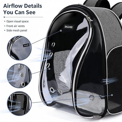 BAGLHER Cat Carrier Backpack Bubble - Image 4
