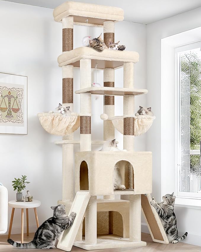 Globlazer Heavy Duty Cat Tree 78 inch Sturdy Cat Tower by Globlazer