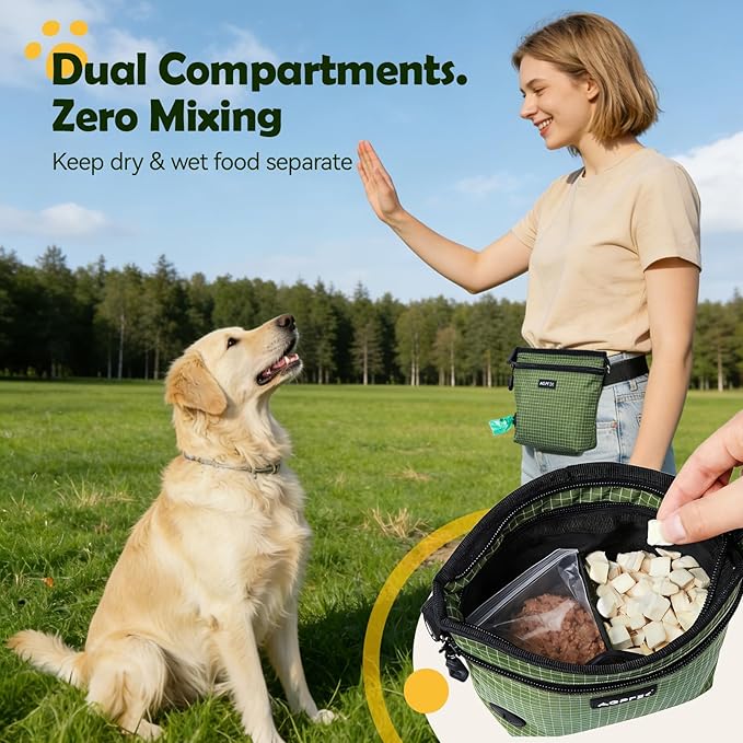 AGPTEK Dog Treat Pouch, Magnetic Dog Walking Pouch - Image 3