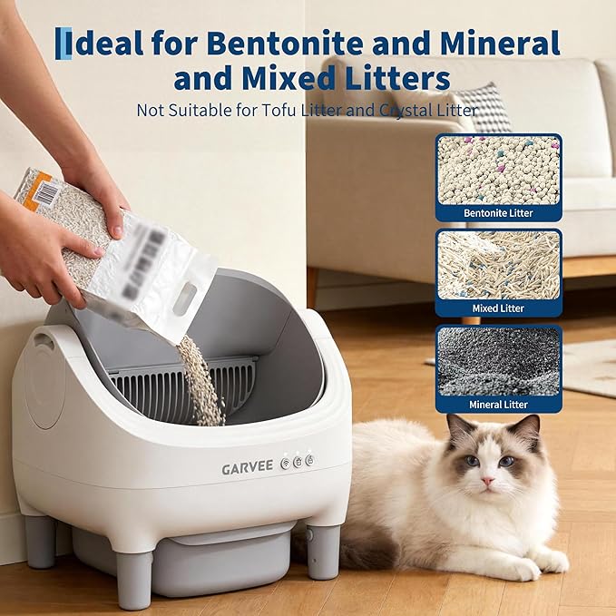 GarveeHome Self Cleaning Litter Box, Automatic Cat Litter Box - Image 6